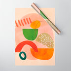 modern art abstract shapes play 3 Wrapping Paper Gallery Image 1