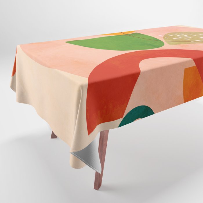 modern art abstract shapes play 3 Tablecloth Gallery Image 1