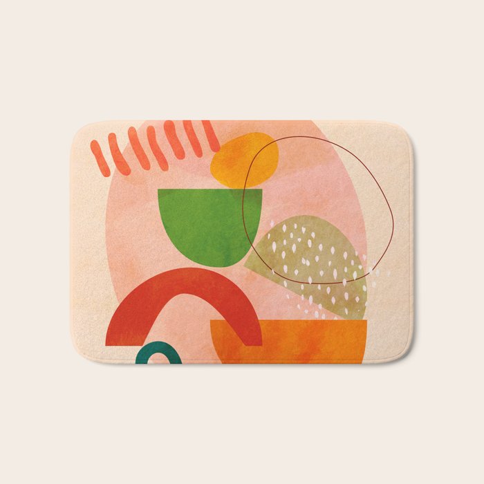 modern art abstract shapes play 3 Bath Mat Gallery Image 1