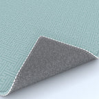 Serene Blue Maze Pattern Rug Gallery Image 4