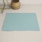 Serene Blue Maze Pattern Rug Gallery Image 1