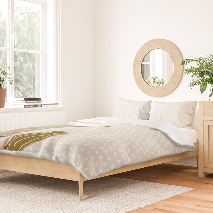 Flowers market: lily of the valley earthy toned Duvet Cover Gallery Image 2