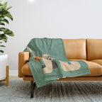 Hello Kangaroo Throw Blanket Gallery Image 1