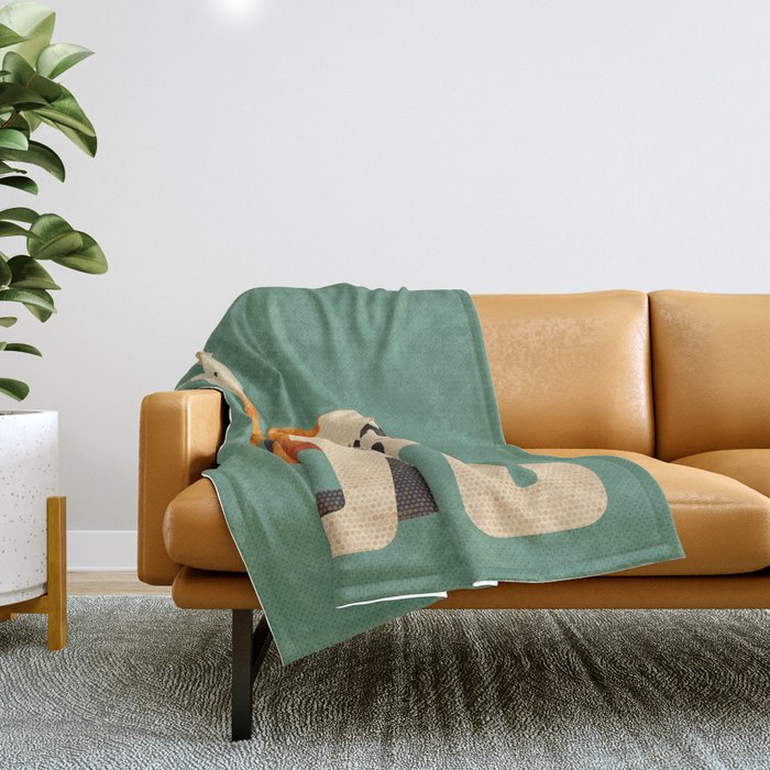 Hello Kangaroo Throw Blanket Gallery Image 1