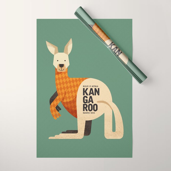Hello Kangaroo Wrapping Paper Gallery Image 1