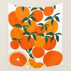 Orange Harvest - White Wall Tapestry Gallery Image 4