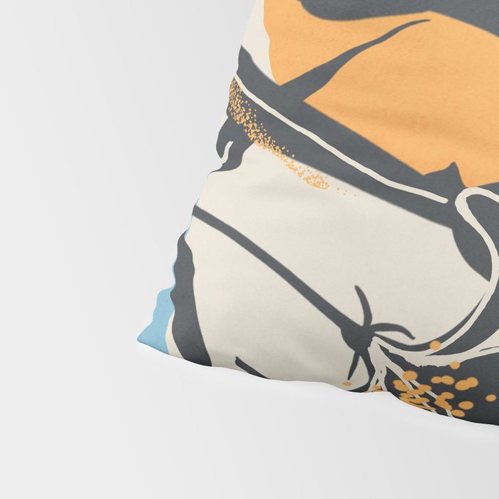 Modern Iris Abstraction Pillow Sham Gallery Image 4