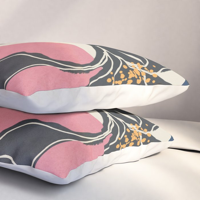 Modern Iris Abstraction Pillow Sham Gallery Image 3