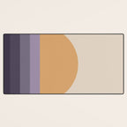 Minimal Retro Sunset Sunrise - Purple Mauve Dusk Desk Mat Gallery Image 3
