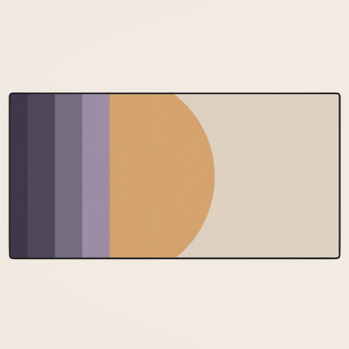 Minimal Retro Sunset Sunrise - Purple Mauve Dusk Desk Mat Gallery Image 3