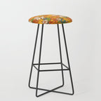 70s Retro Floral Stool Gallery Image 1