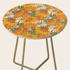 70s Retro Floral Side Table Gallery Image 2