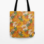 70s Retro Floral Tote Bag Gallery Image 1