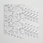 Humpback Whales Black And White Pattern Wrapping Paper Gallery Image 3