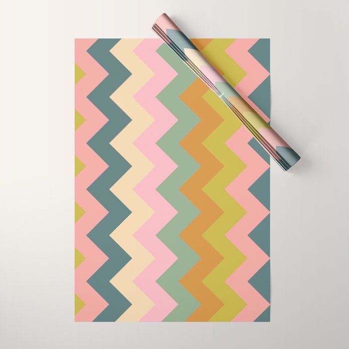 Zigzag pattern Wrapping Paper Gallery Image 1