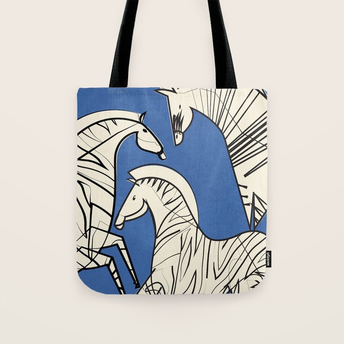 Abstract Zebras 3 Tote Bag Gallery Image 1