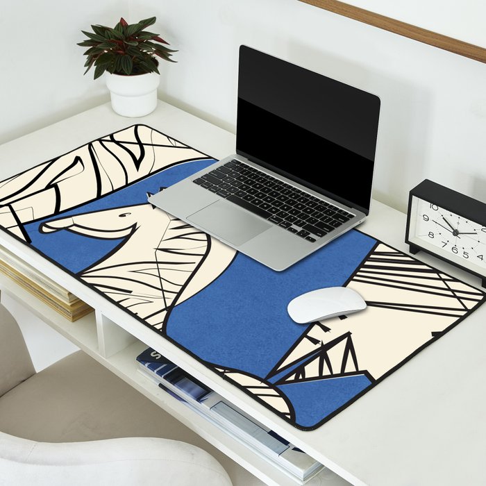 Abstract Zebras 3 Desk Mat Gallery Image 2