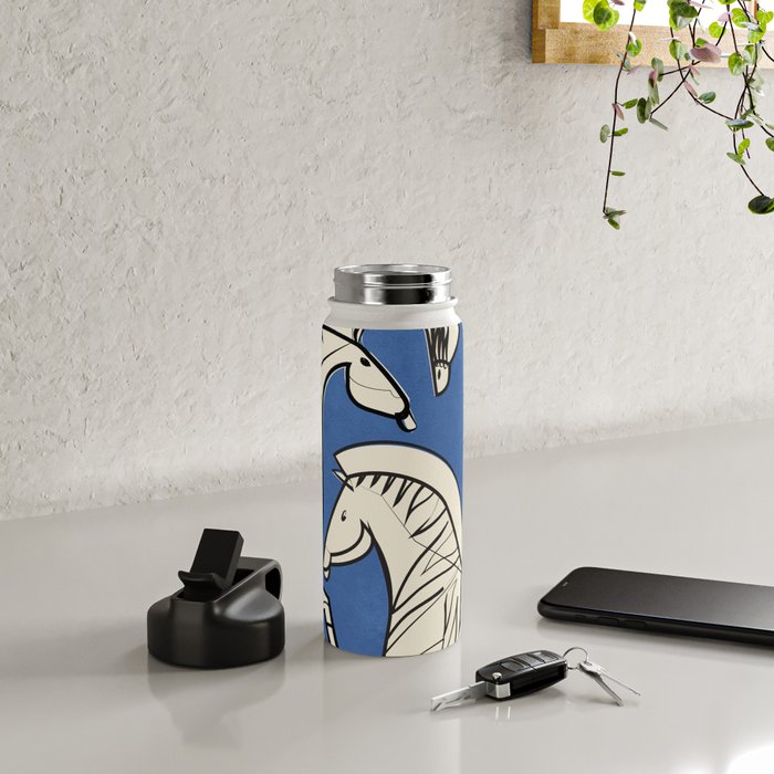 Abstract Zebras 3 Water Bottle Gallery Image 4