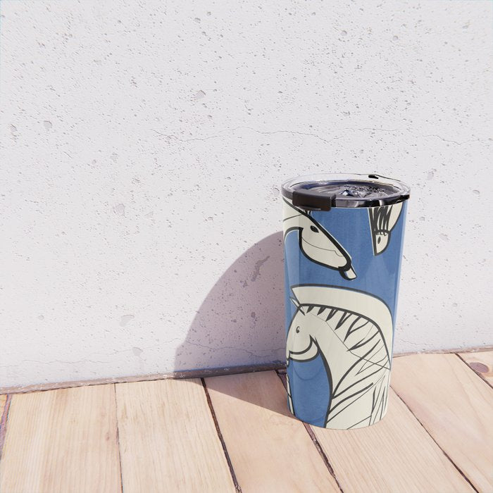 Abstract Zebras 3 Travel Mug Gallery Image 4