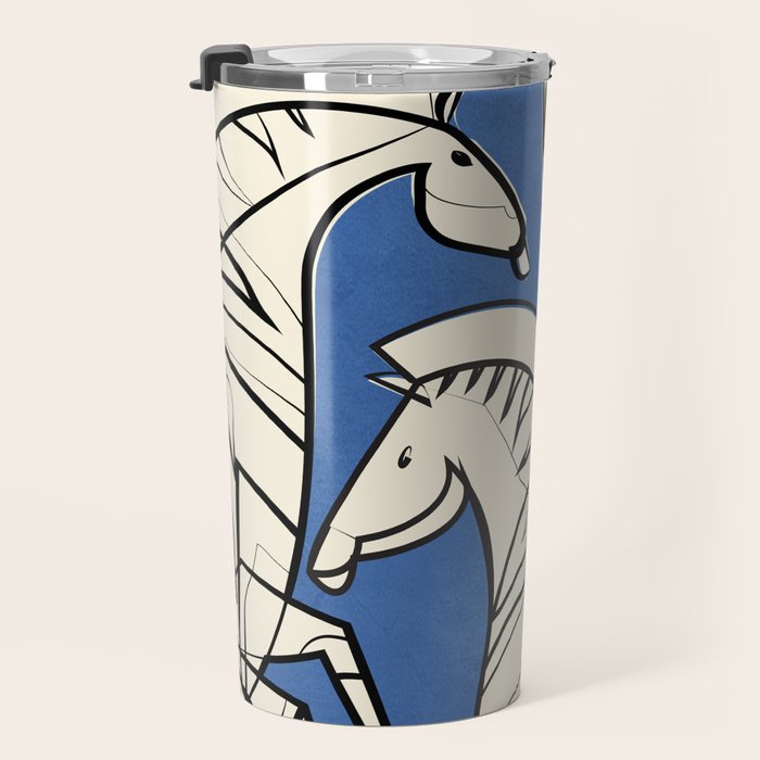 Abstract Zebras 3 Travel Mug Gallery Image 3