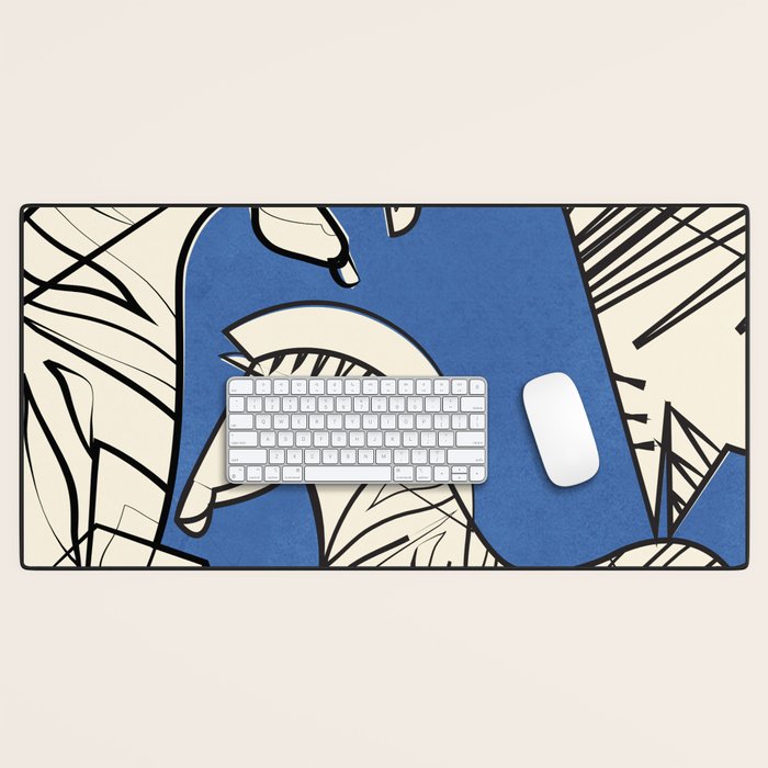Abstract Zebras 3 Desk Mat Gallery Image 1