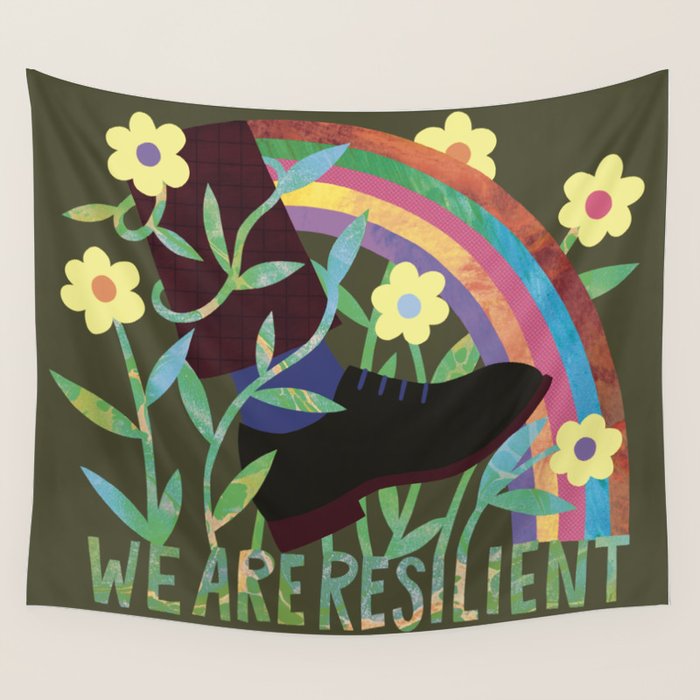 We Are Resilient Wall Tapestry Gallery Image 1