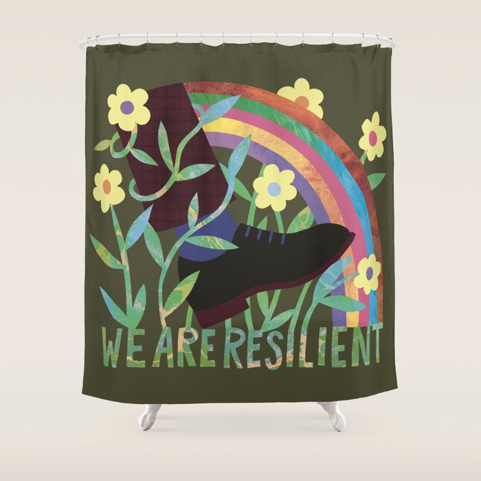 We Are Resilient Shower Curtain Gallery Image 1