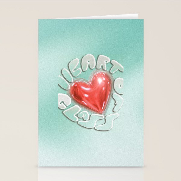 Heart of Glass Stationery Card Gallery Image 1