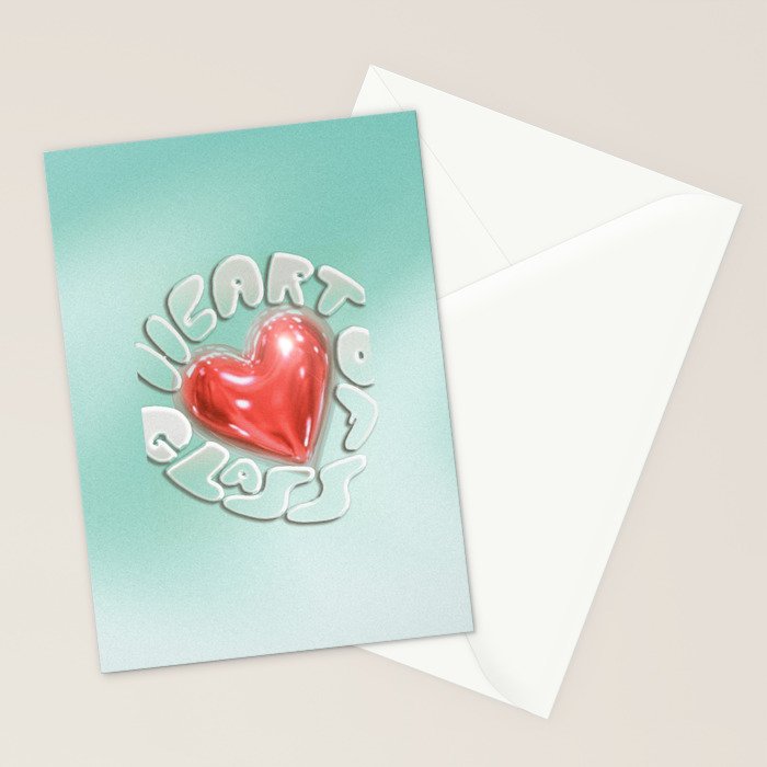 Heart of Glass Stationery Card Gallery Image 2