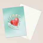Heart of Glass Stationery Card Gallery Image 2