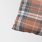 fall plaid - rust and navy blue Pillow Sham Gallery Image 4