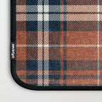 fall plaid - rust and navy blue Laptop Sleeve Gallery Image 3