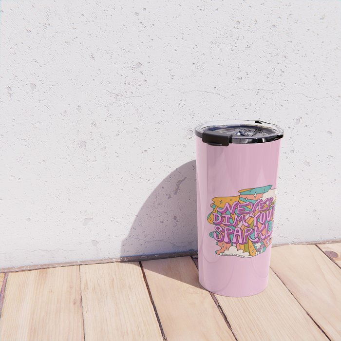 Never Dim Your Sparkle Travel Mug Gallery Image 4