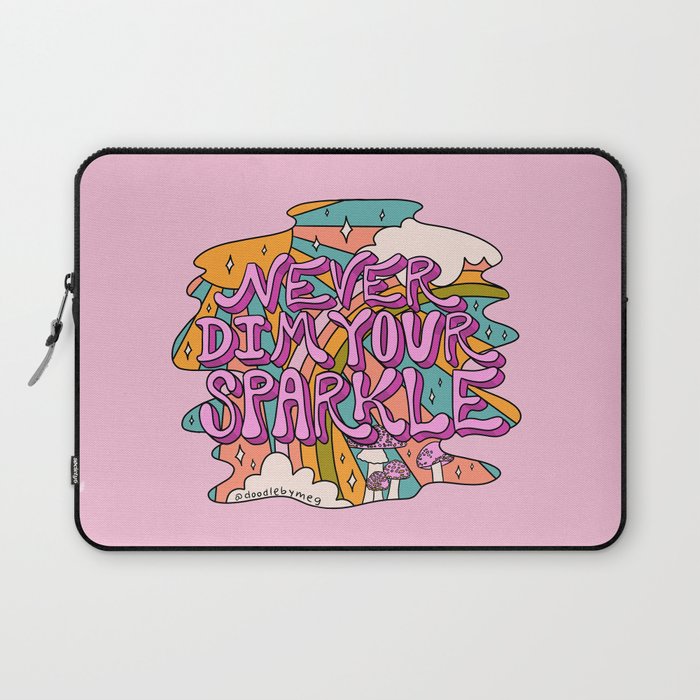 Never Dim Your Sparkle Laptop Sleeve Gallery Image 1