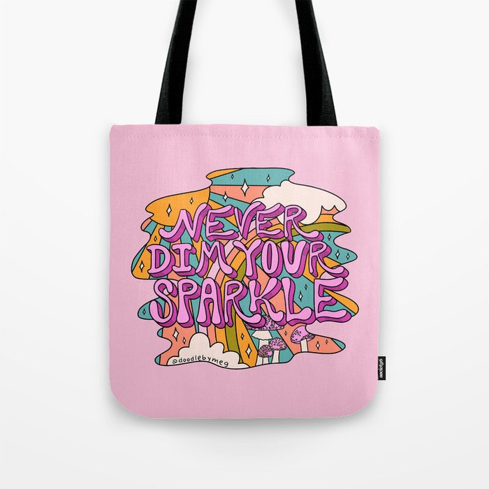 Never Dim Your Sparkle Tote Bag Gallery Image 1