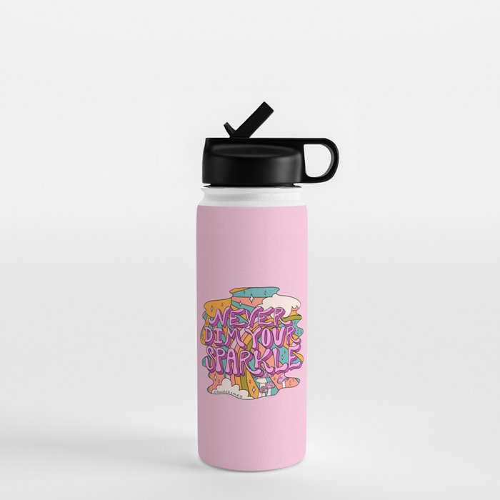 Never Dim Your Sparkle Water Bottle Gallery Image 1