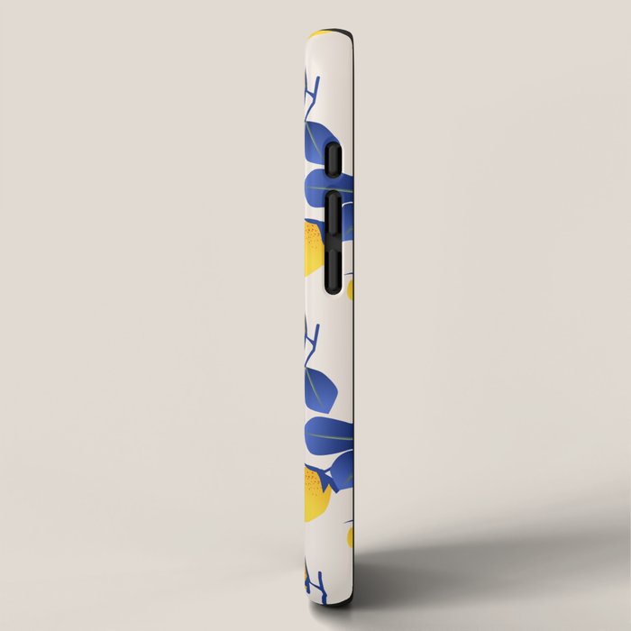 Lemons Blue iPhone Case Gallery Image 2