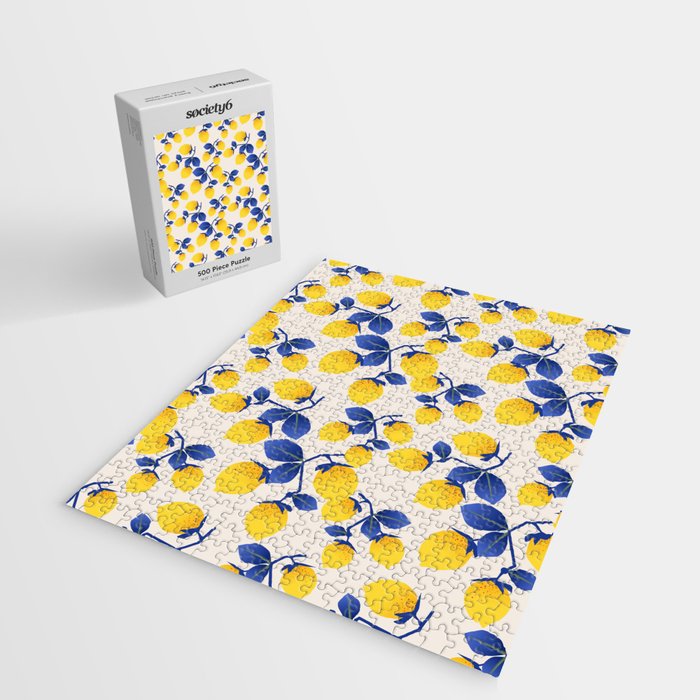 Lemons Blue Jigsaw Puzzle Gallery Image 2