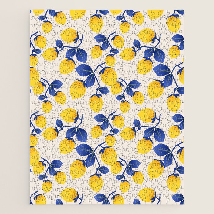 Lemons Blue Jigsaw Puzzle Gallery Image 1