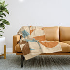 Vintage Geometric 04A Throw Blanket Gallery Image 1