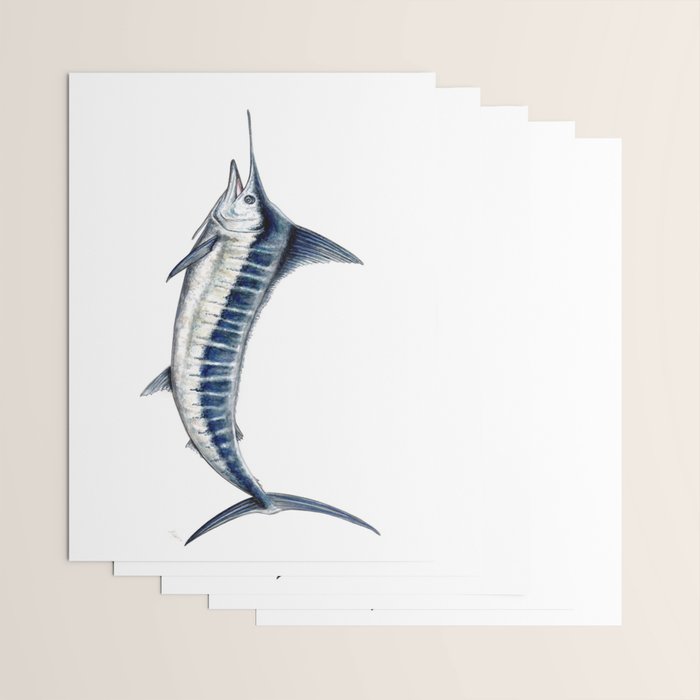 Blue Marlin (Makaira nigricans) Wrapping Paper Gallery Image 3