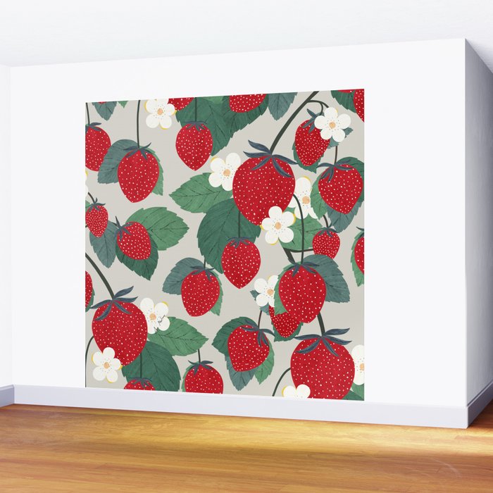 Fruit market Paris retro inspiration Wall Mural Gallery Image 2