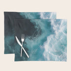 Breaking Waves - Aerial Ocean Print Placemat Gallery Image 1