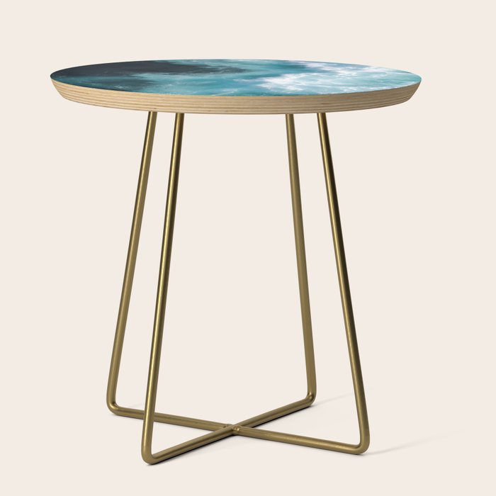 Breaking Waves - Aerial Ocean Print Side Table Gallery Image 1