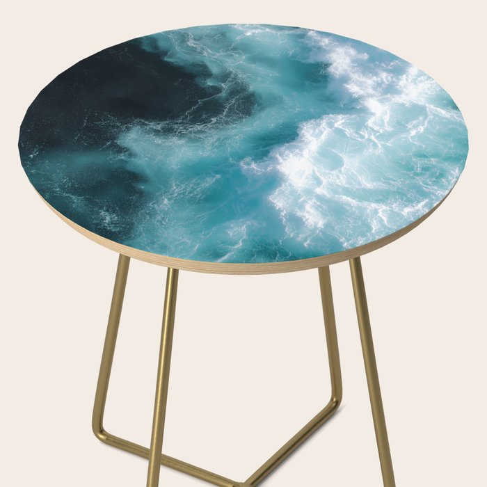 Breaking Waves - Aerial Ocean Print Side Table Gallery Image 2