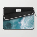 Breaking Waves - Aerial Ocean Print Laptop Sleeve Gallery Image 2