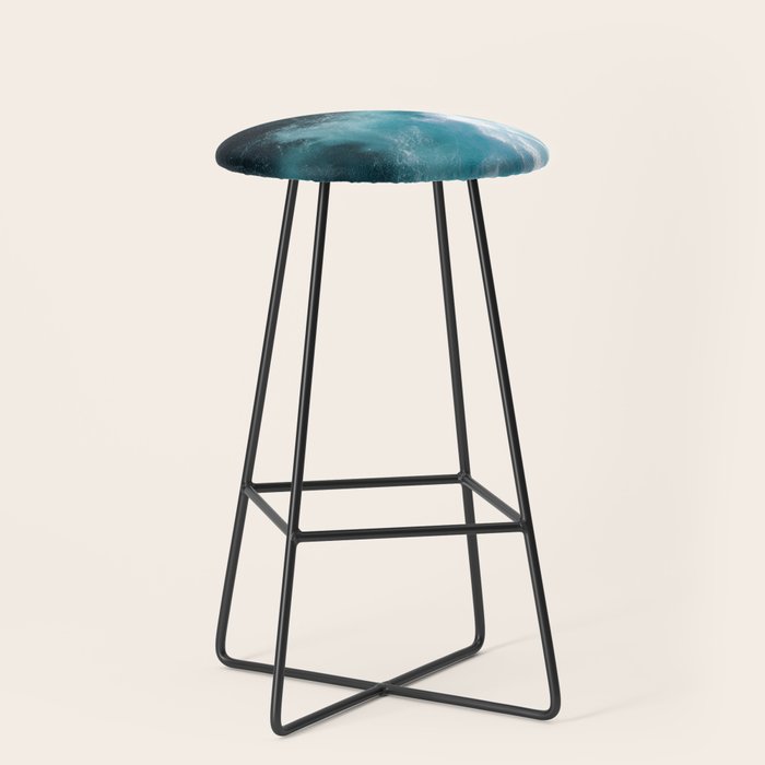 Breaking Waves - Aerial Ocean Print Stool Gallery Image 1
