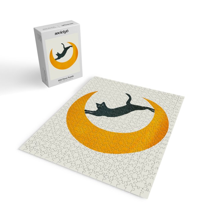 Moon and Cat Jigsaw Puzzle Gallery Image 2