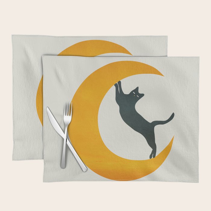 Moon and Cat Placemat Gallery Image 1