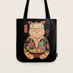 Cat Ramen Tote Bag Gallery Image 1